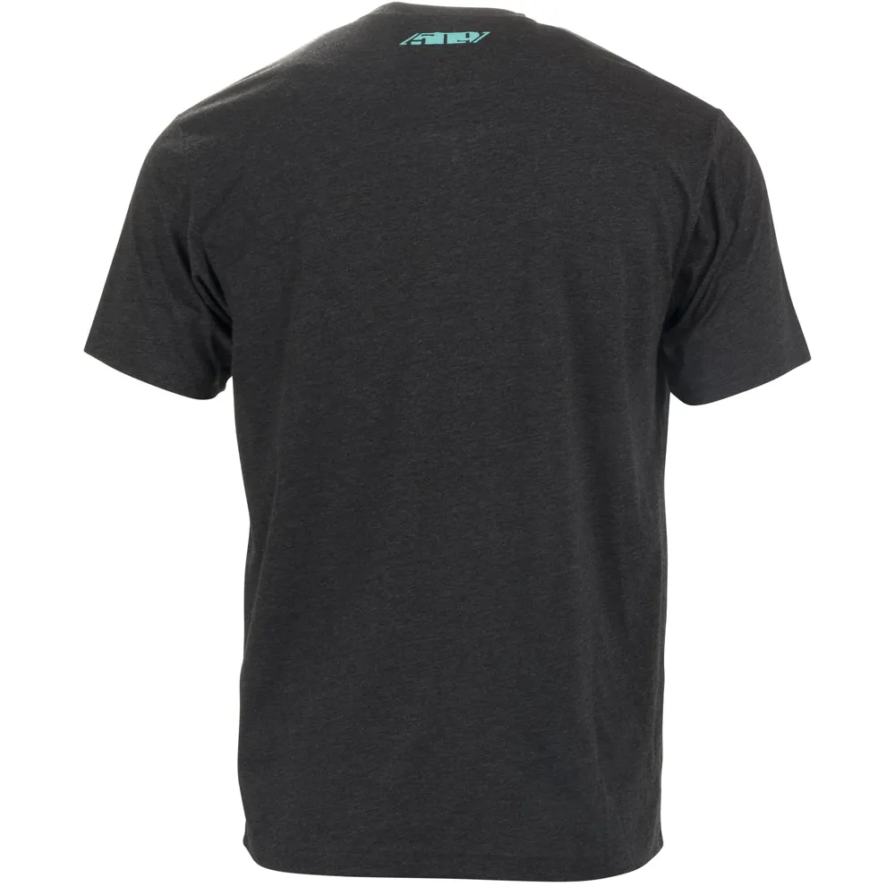 509  Mens Arsenal T-Shirt Tee Short Sleeve Pocket Soft Casual Charcoal Heather