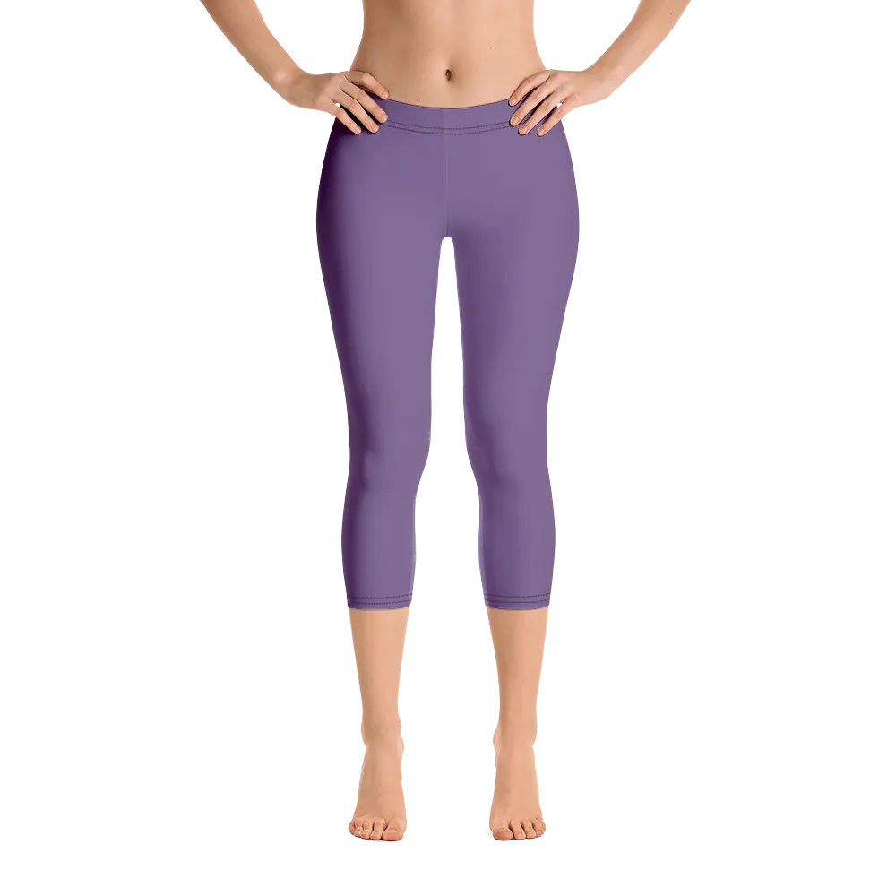 #5311d580 - Mulberry Blackberry Stracciatella - ALTINO Sport Capri Leggings