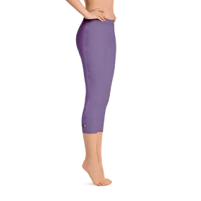 #5311d580 - Mulberry Blackberry Stracciatella - ALTINO Sport Capri Leggings