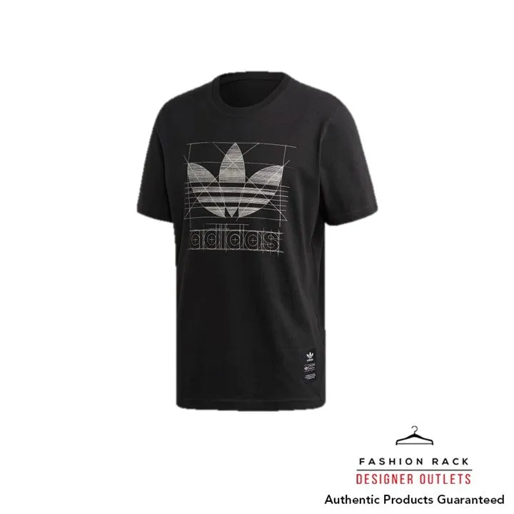 Adidas Trefoil Sketch Tee Black/White