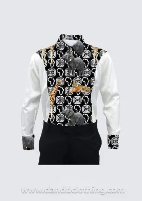 African White Shirt Animals White Monaco