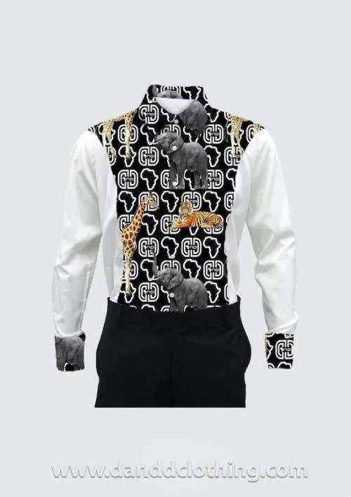 African White Shirt Animals White Monaco