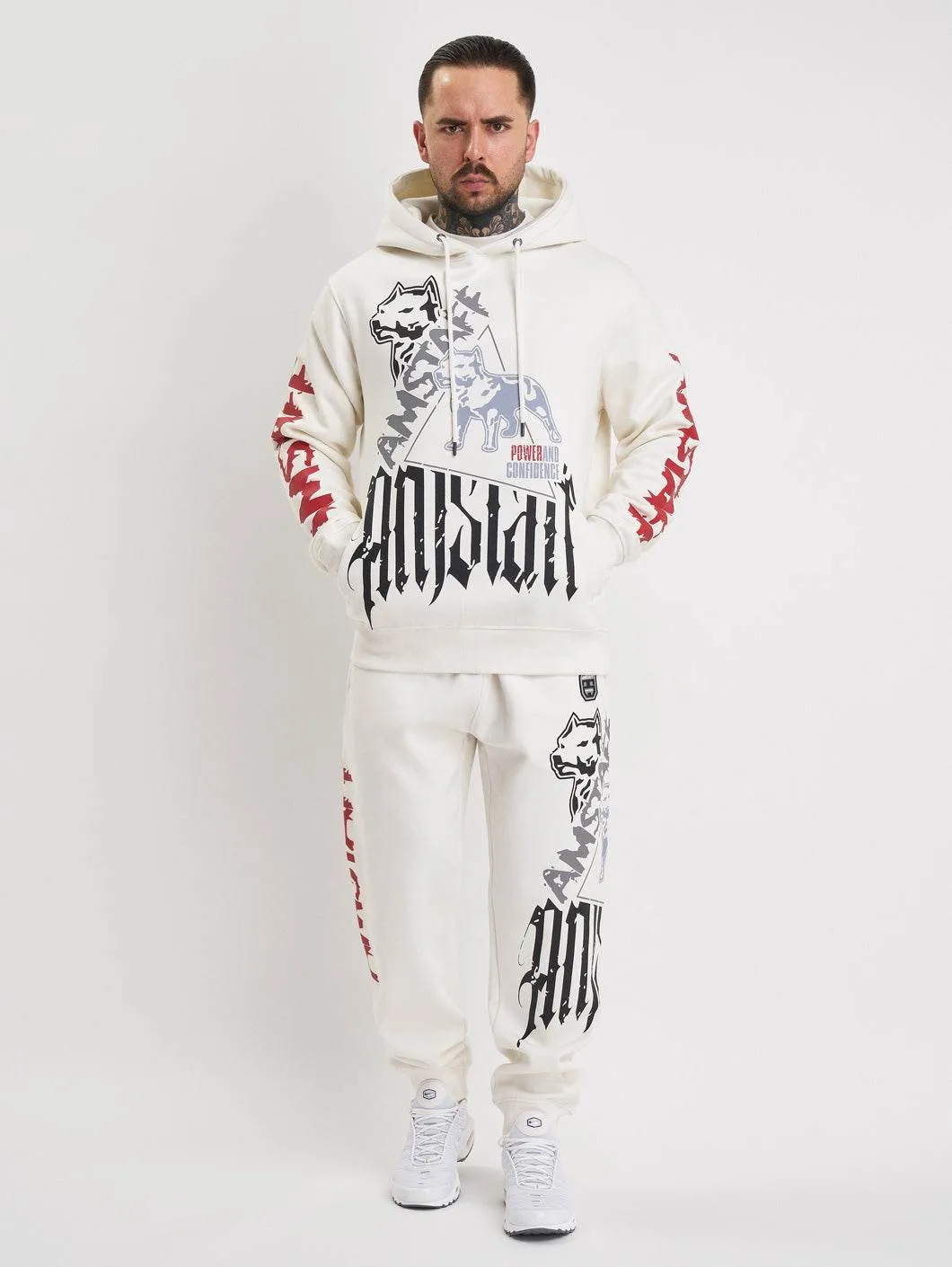 Amstaff Cyrak Hoodie White