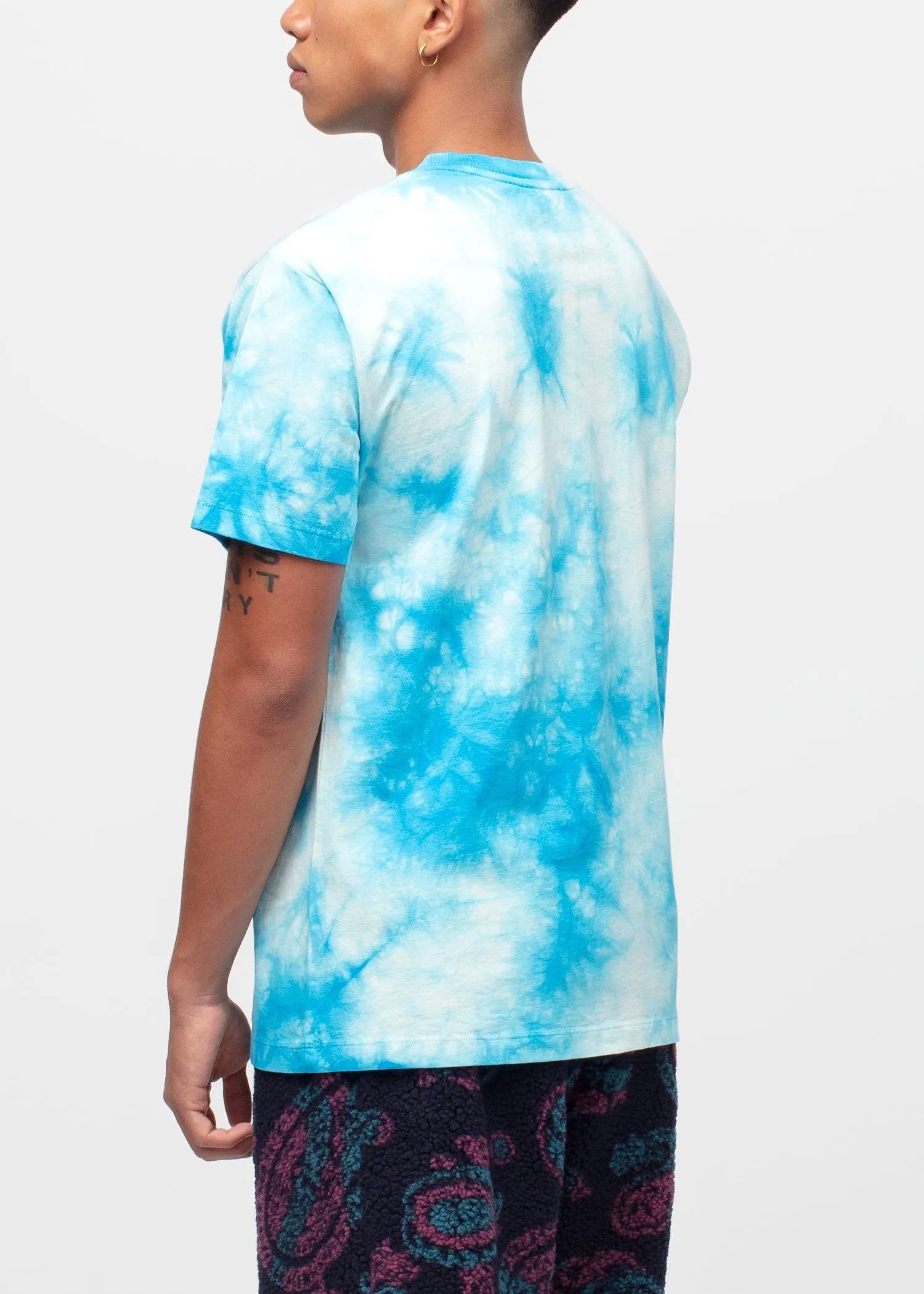 ARIES: TEMPLE TIE-DYE TEE [BLUE]
