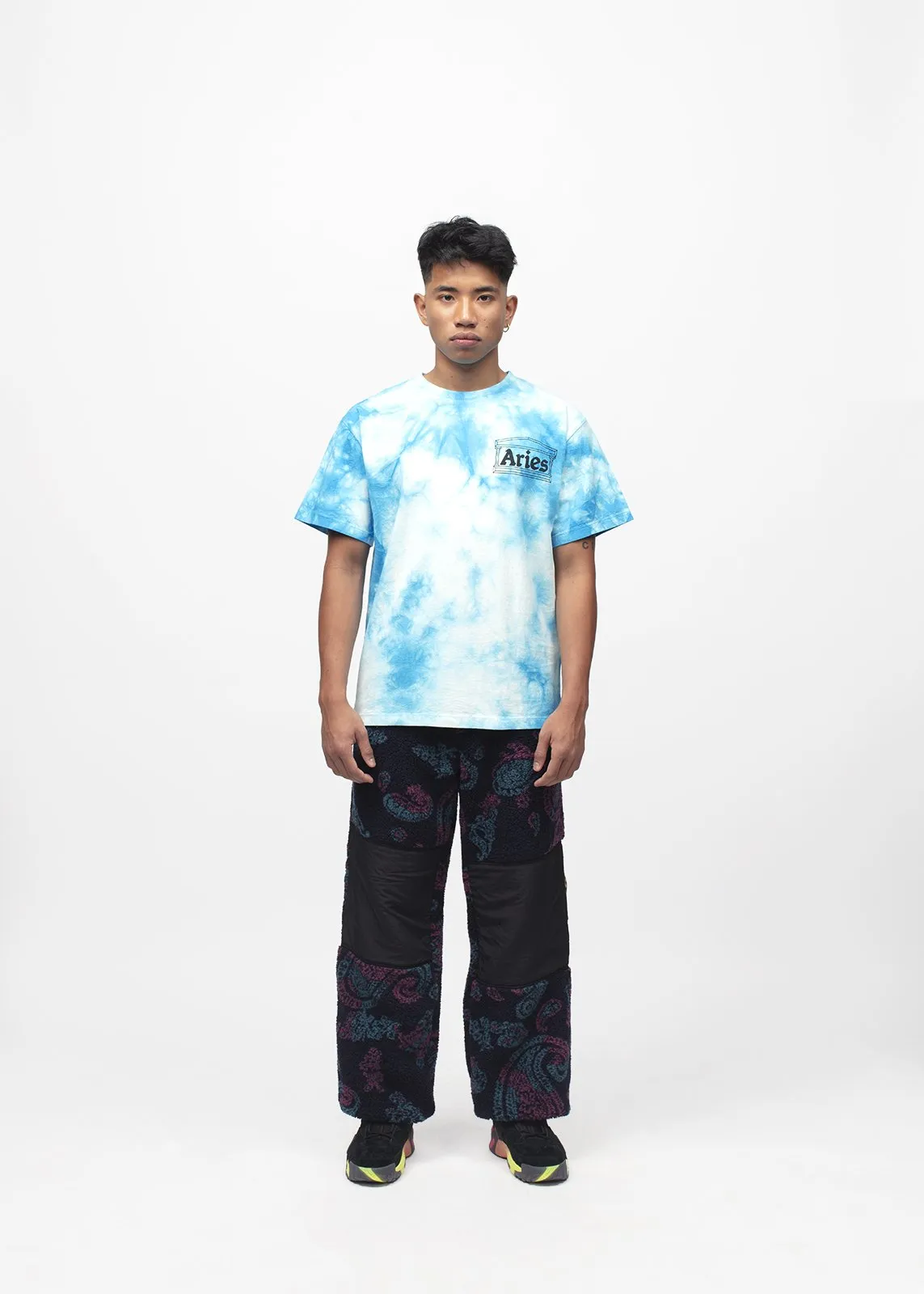 ARIES: TEMPLE TIE-DYE TEE [BLUE]
