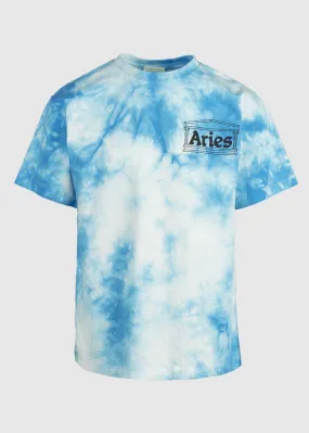 ARIES: TEMPLE TIE-DYE TEE [BLUE]