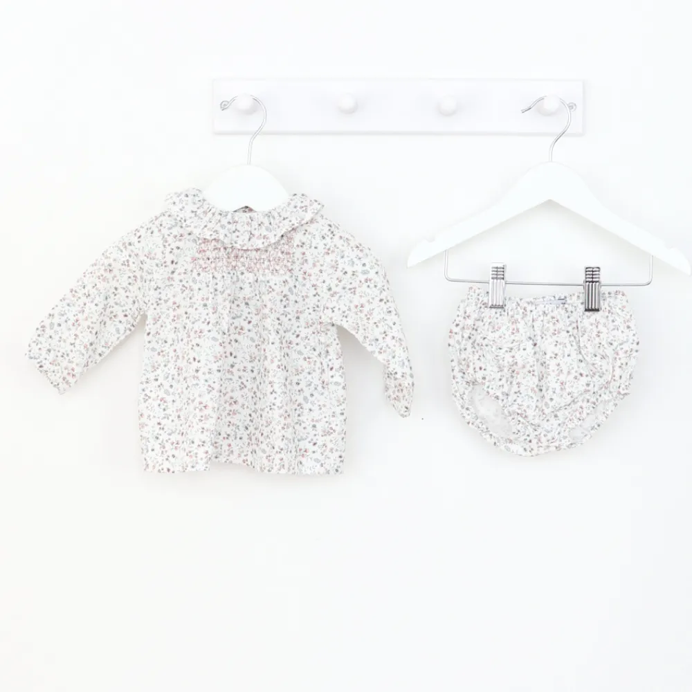 Autumn/Winter Babidu Girls Noa Floral Dress & Pants Set - Stylish & Comfortable Outfit