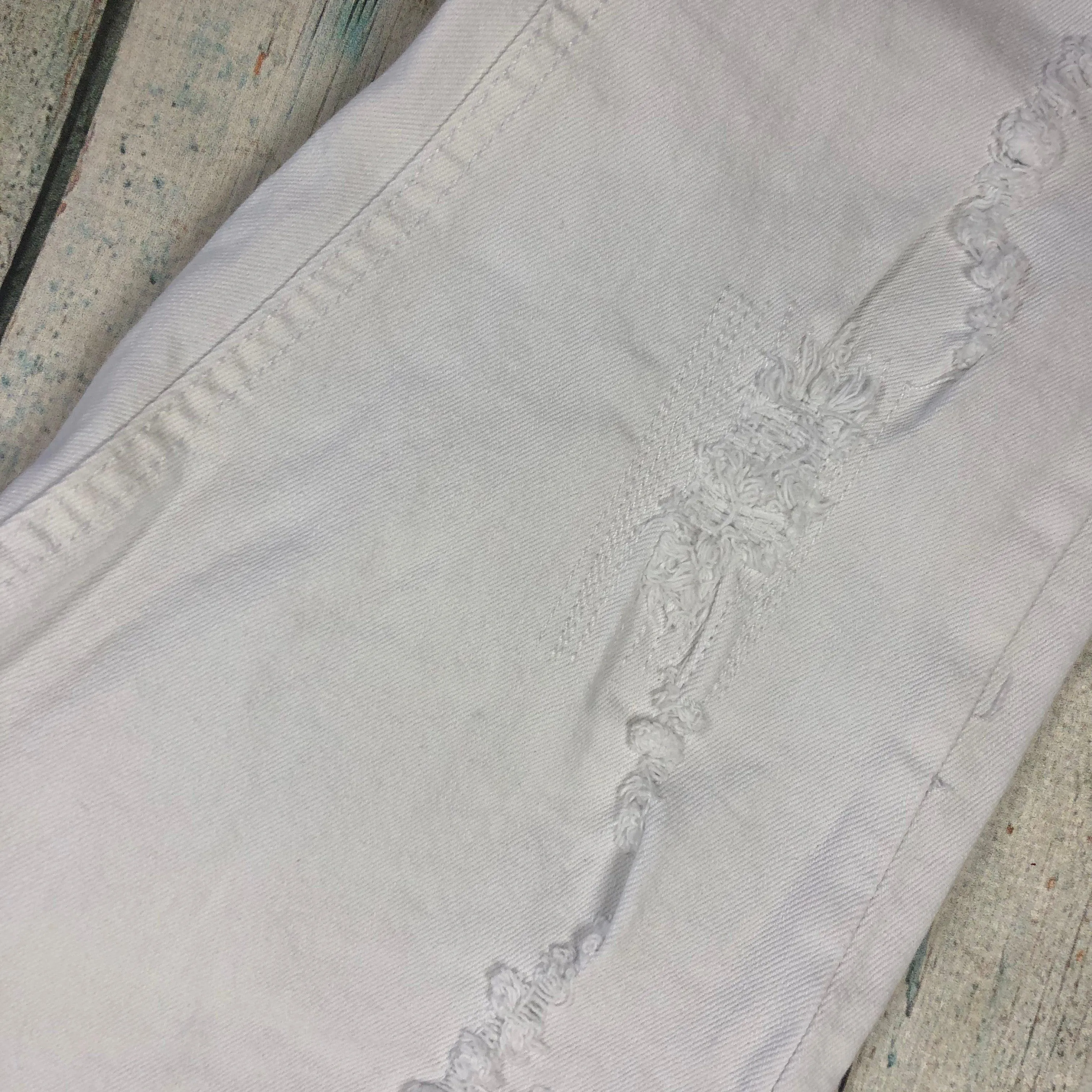 Bandit Jean White Ripped Skinny Jeans -Size 26