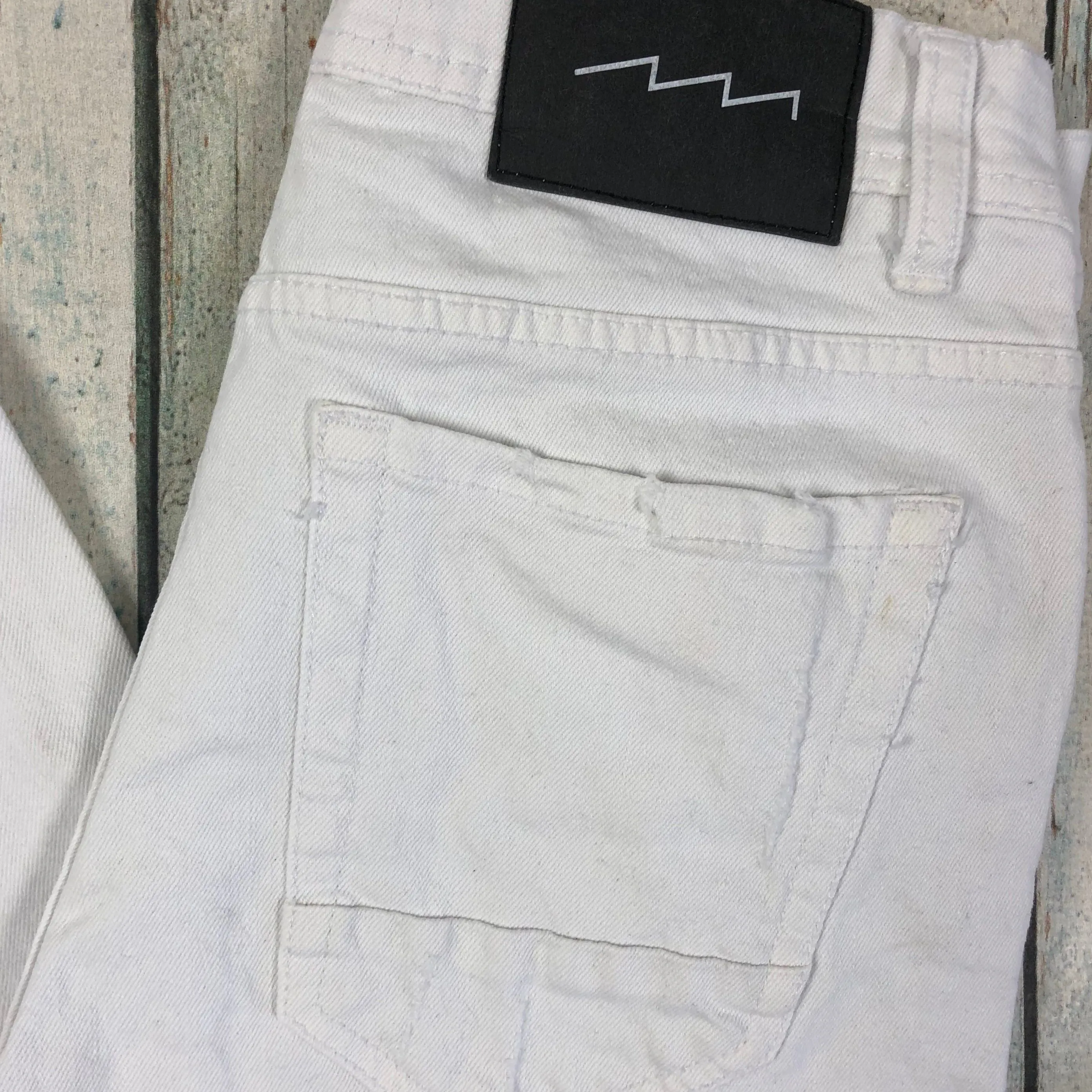 Bandit Jean White Ripped Skinny Jeans -Size 26