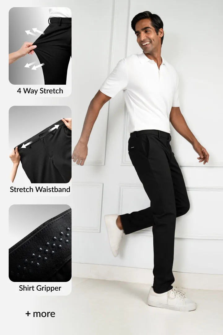 Bangalore Black Power-Stretch Pants