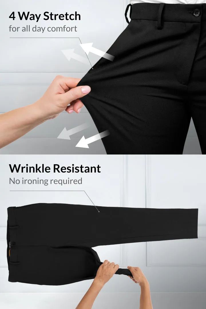 Bangalore Black Power-Stretch Pants