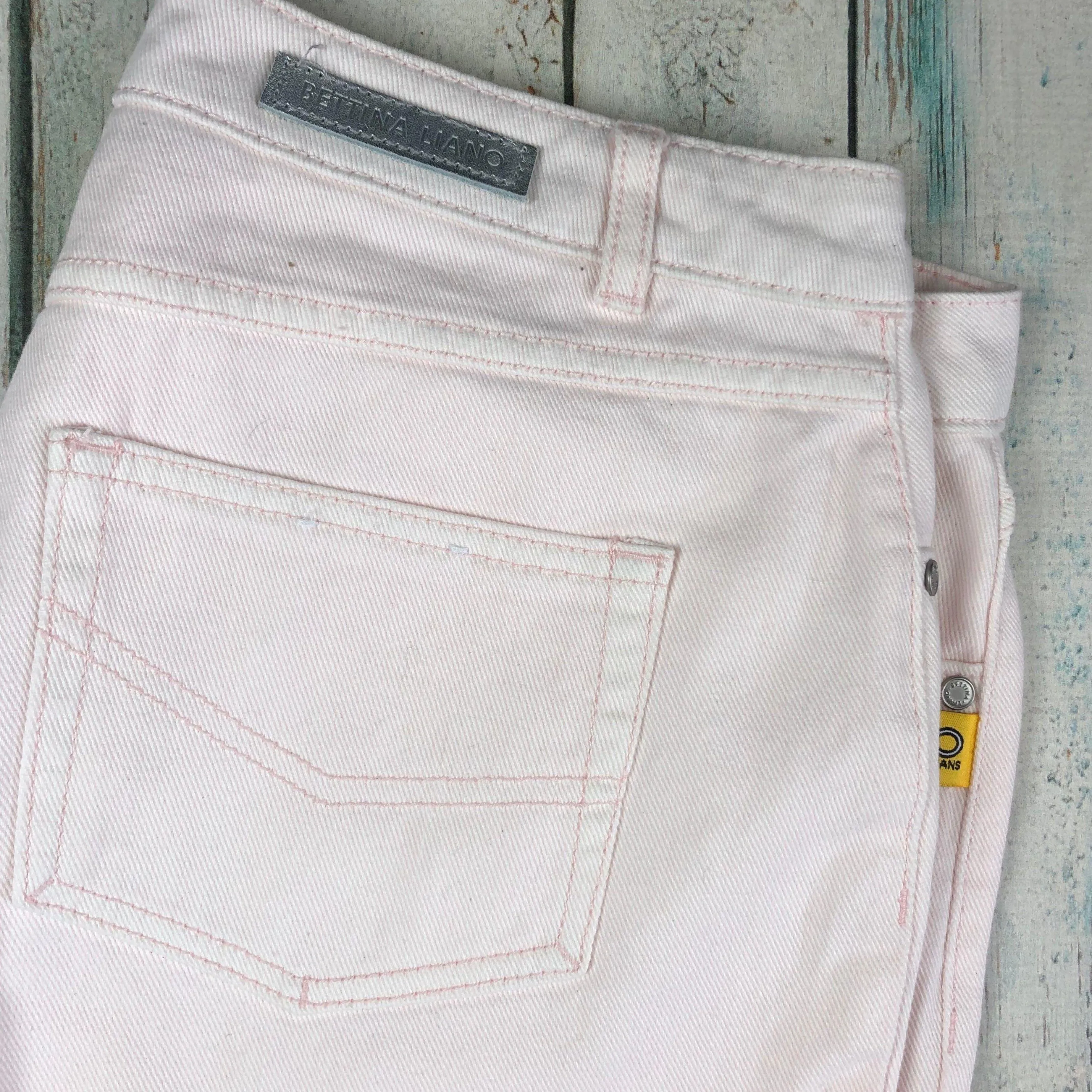 Bettina Liano Blush Pink Ripped Jeans- Size 12