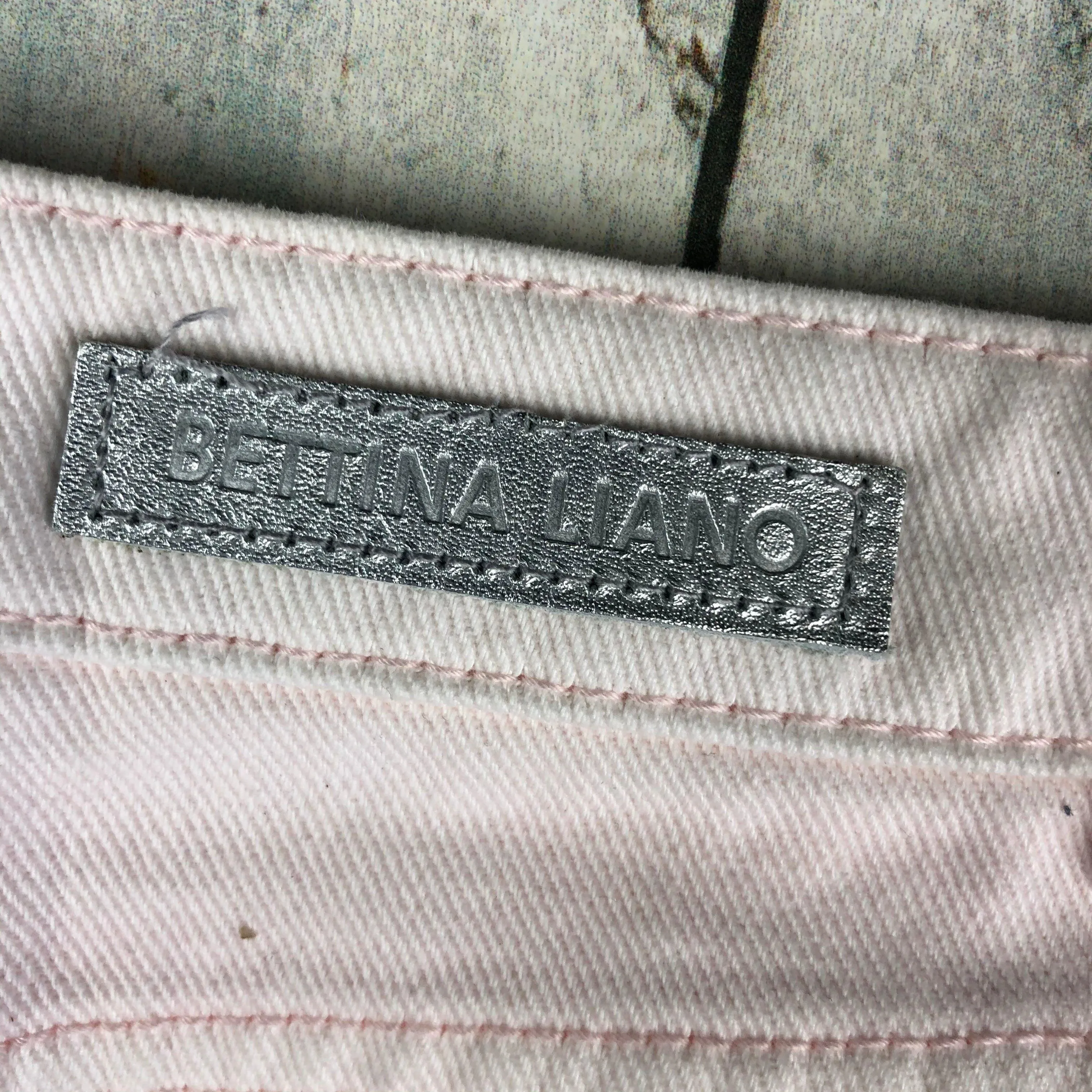 Bettina Liano Blush Pink Ripped Jeans- Size 12