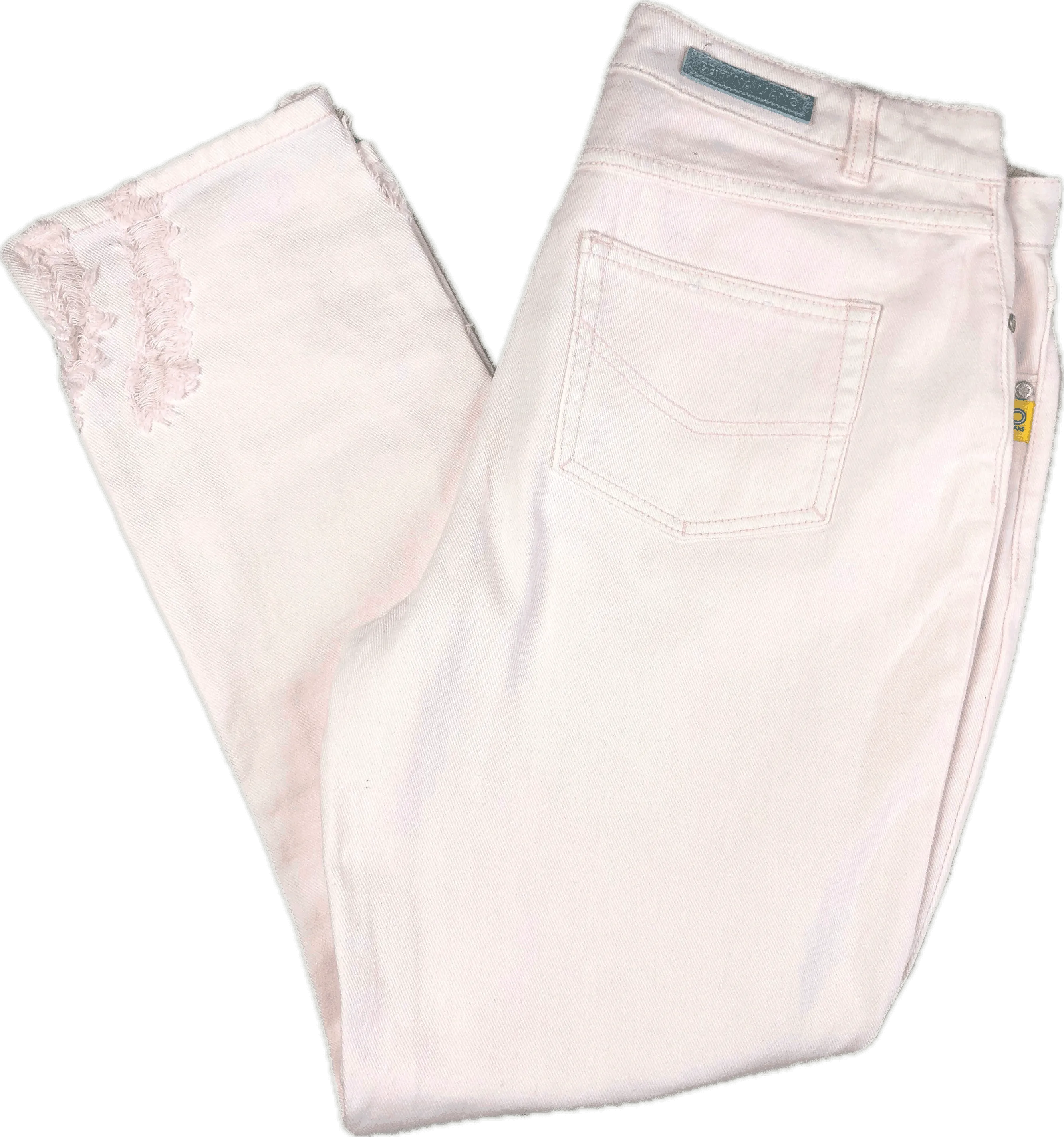 Bettina Liano Blush Pink Ripped Jeans- Size 12