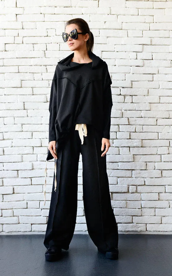 Black Loose Tracksuit