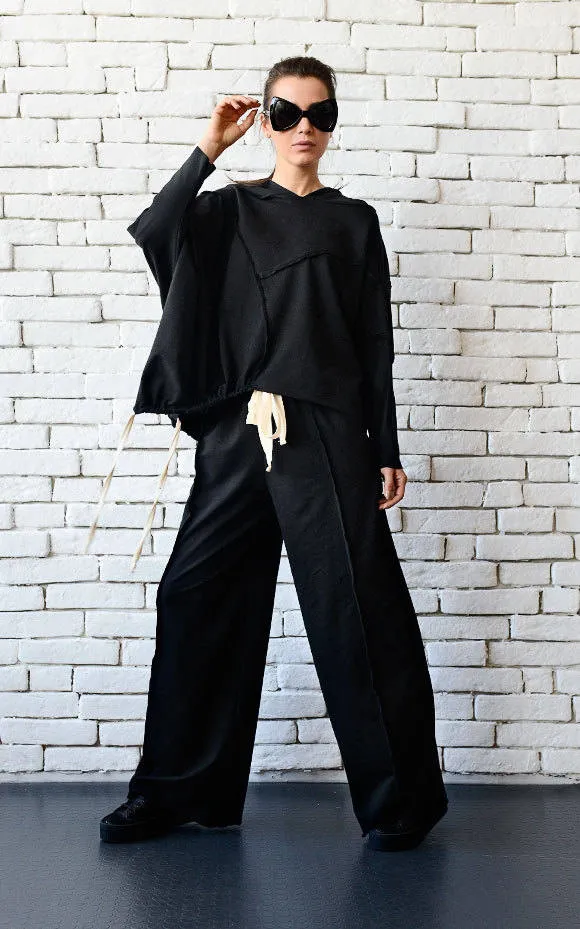 Black Loose Tracksuit