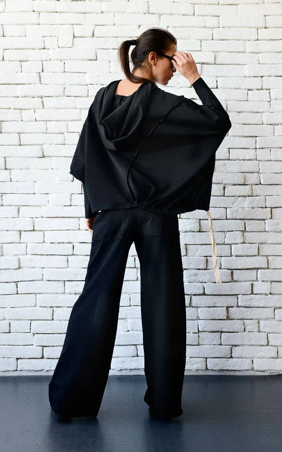 Black Loose Tracksuit