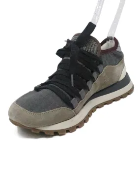 Brunello Cucinelli Grey Suede Sneakers sz 7