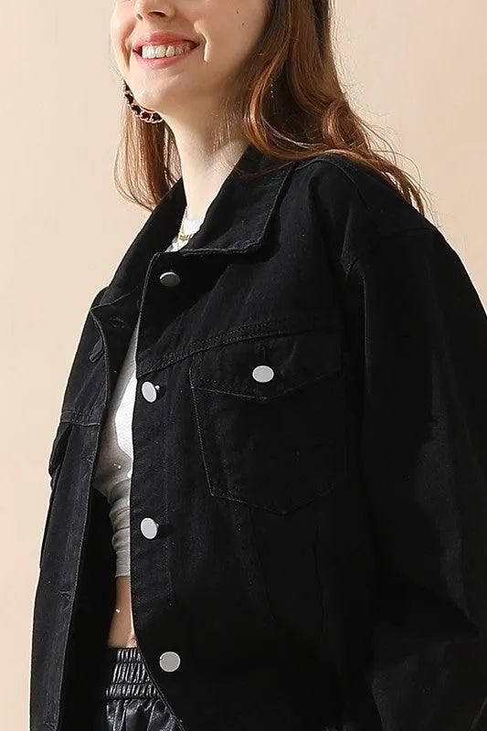 BUTTON DOWN CASUAL DENIM JACKET