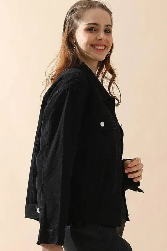 BUTTON DOWN CASUAL DENIM JACKET