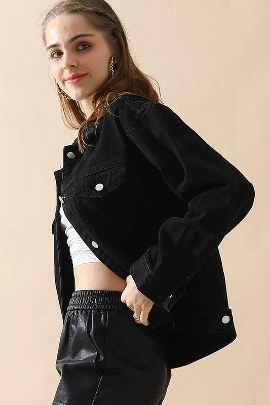 BUTTON DOWN CASUAL DENIM JACKET