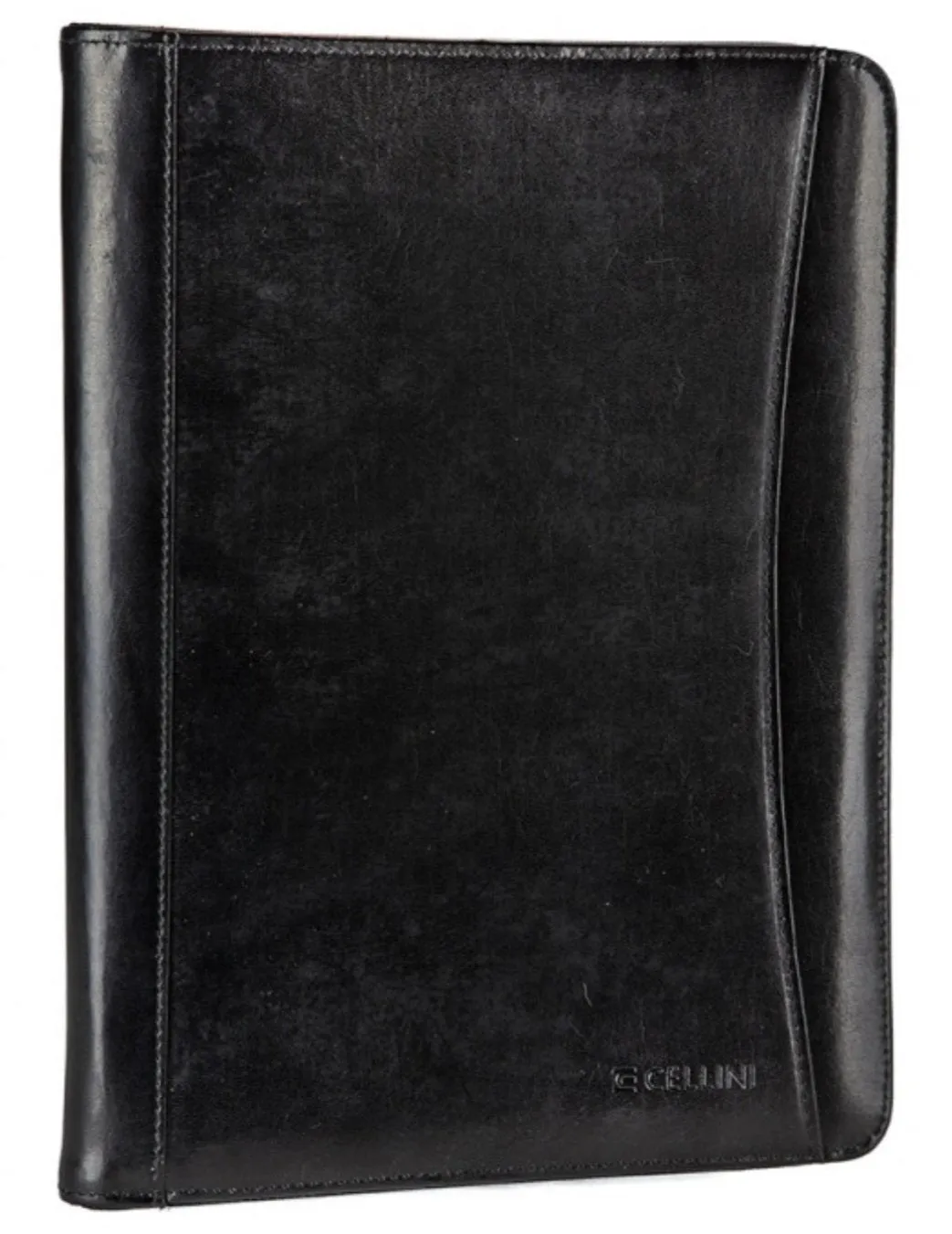 Cellini A4 Leather Zip Around Folder | Brown