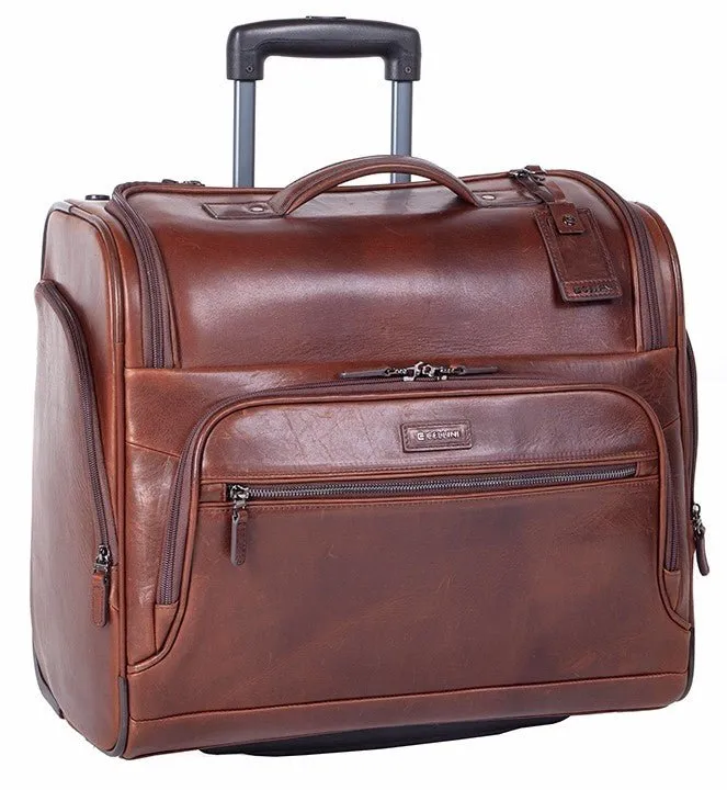 Brown Cellini Infiniti Pilot Travel Case with Smart Features