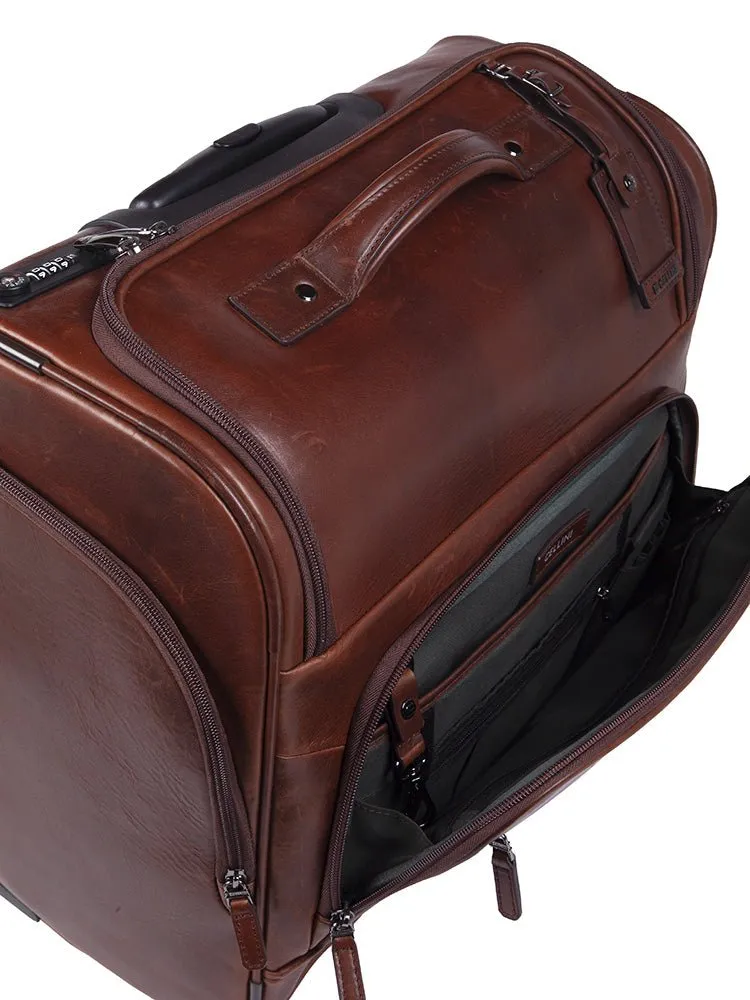 Brown Cellini Infiniti Pilot Travel Case with Smart Features
