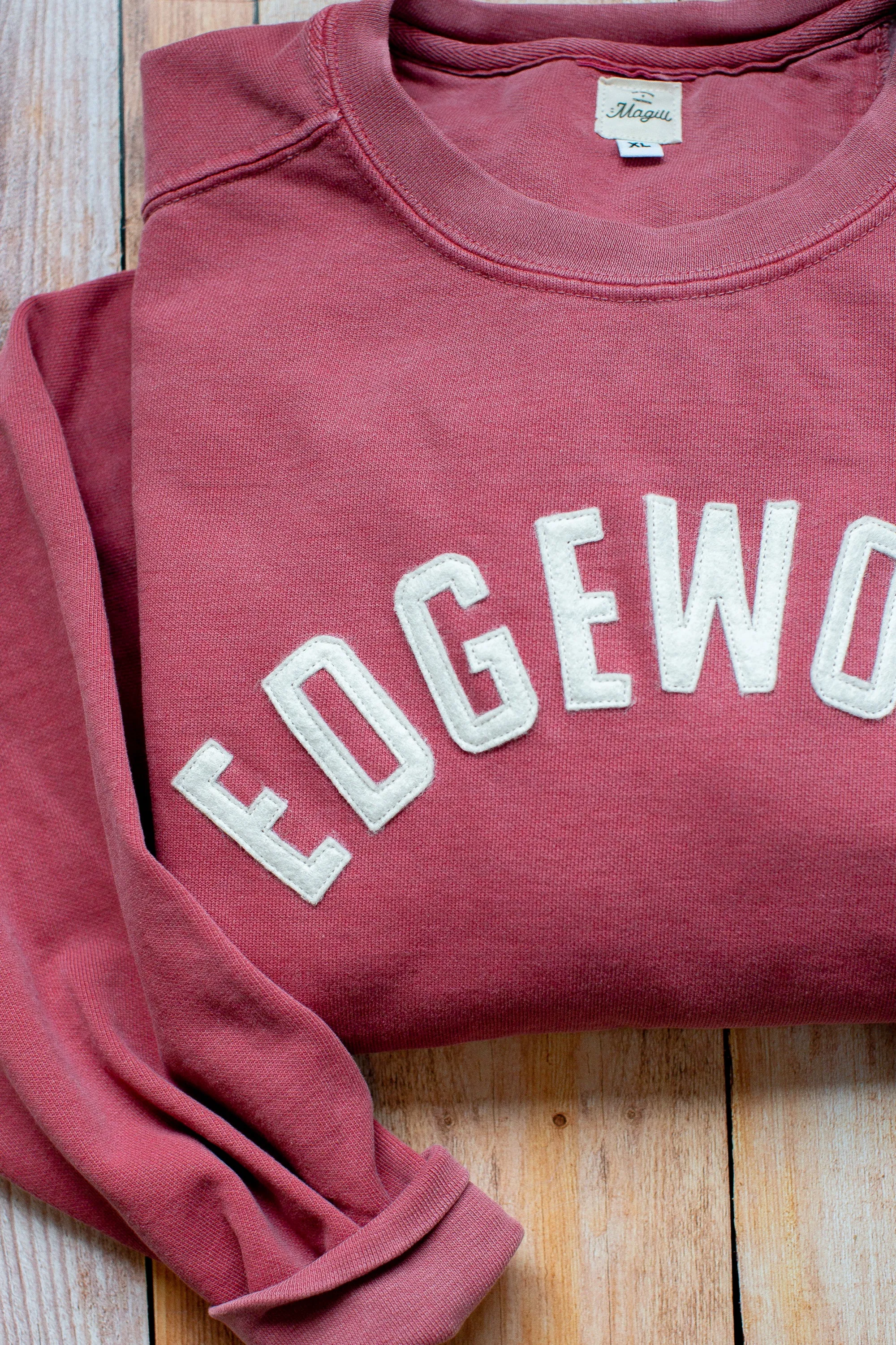 Crimson Vintage Wash Crew