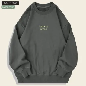 Customised Text Embroidery Sweatshirt