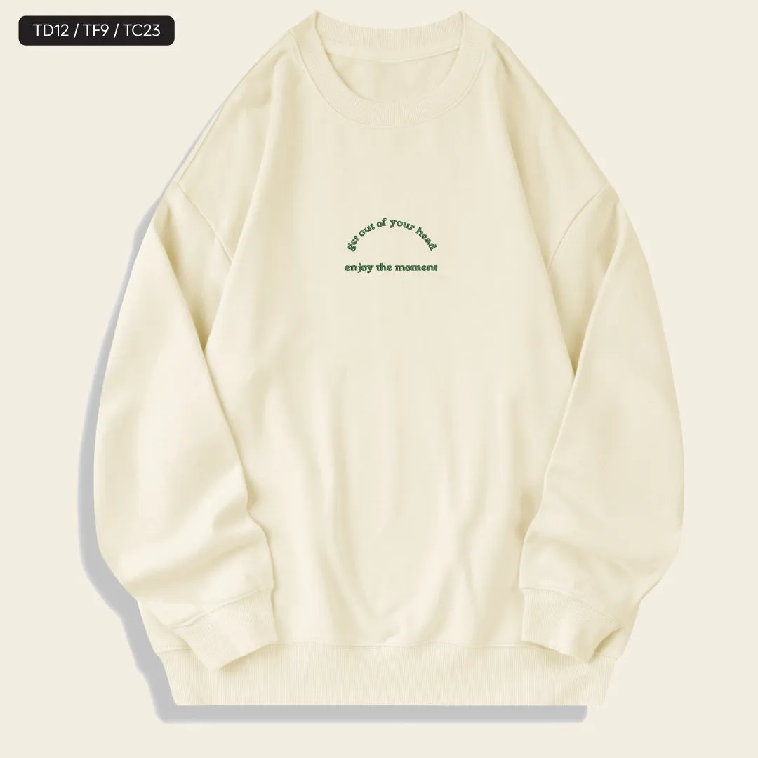 Customised Text Embroidery Sweatshirt
