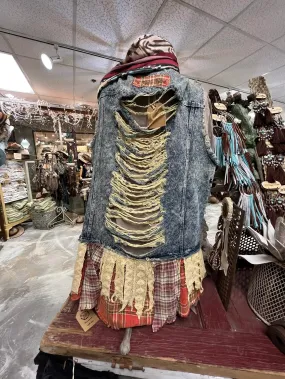 Denim Rag Vest  LAST ONE !