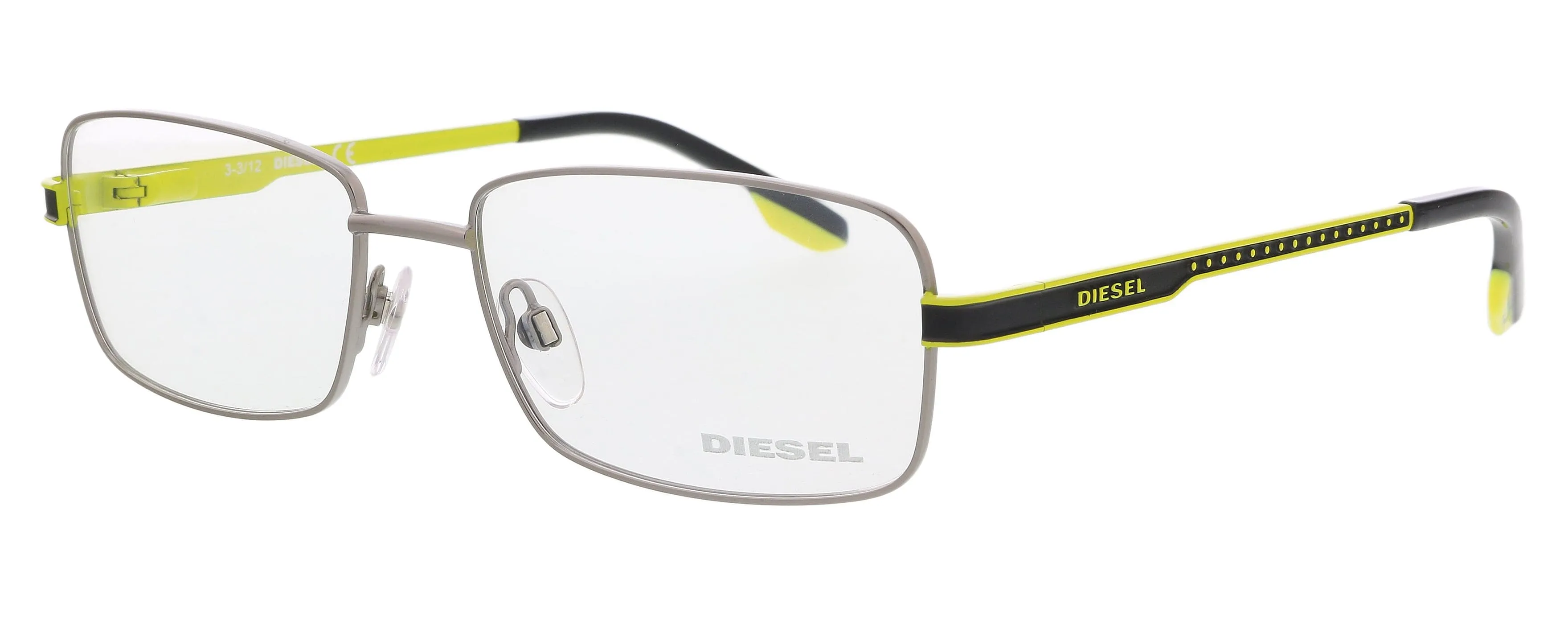 Diesel DL5047 Matte Light Ruthenium Rectangular Eyeglasses