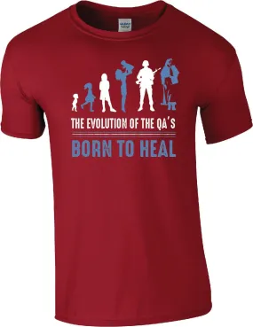 Evolution of The QA's Tshirt - Born to heal
