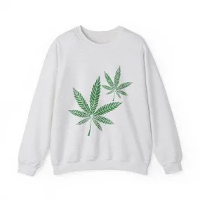 Hemp Leaf Unisex Heavy Blend™ Crewneck Sweatshirt