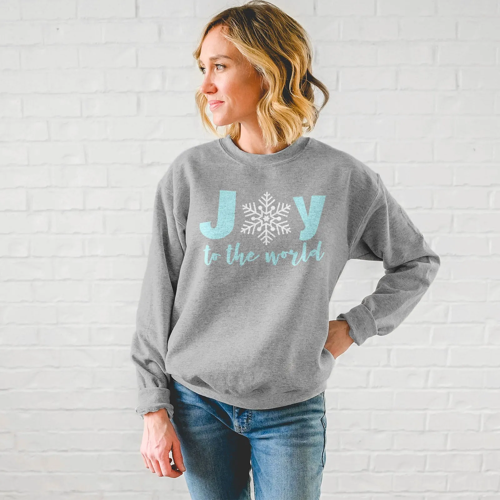 Joy to the World Snowflake Sweatshirt