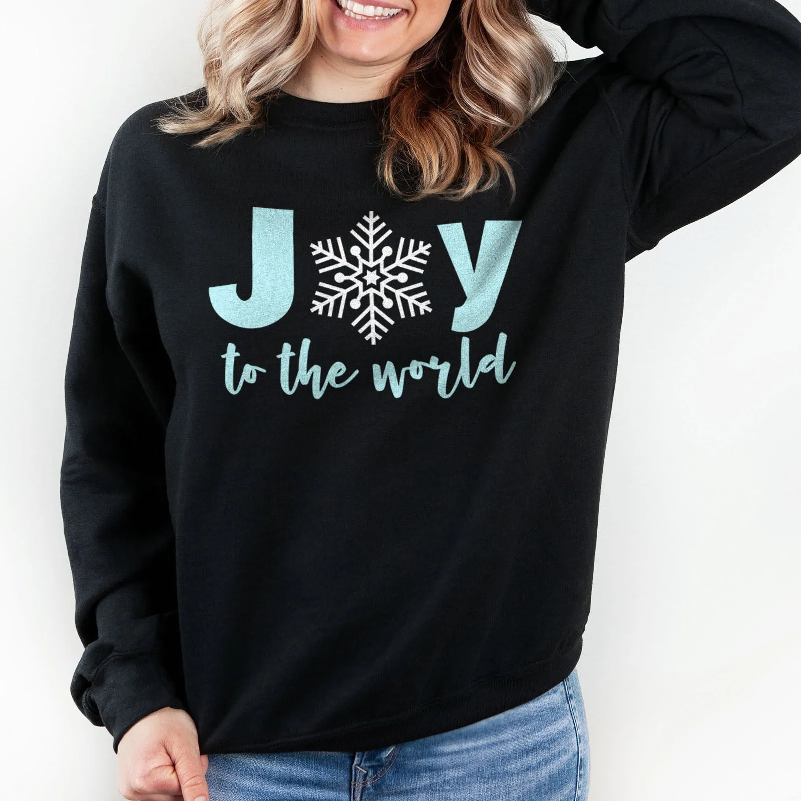 Joy to the World Snowflake Sweatshirt