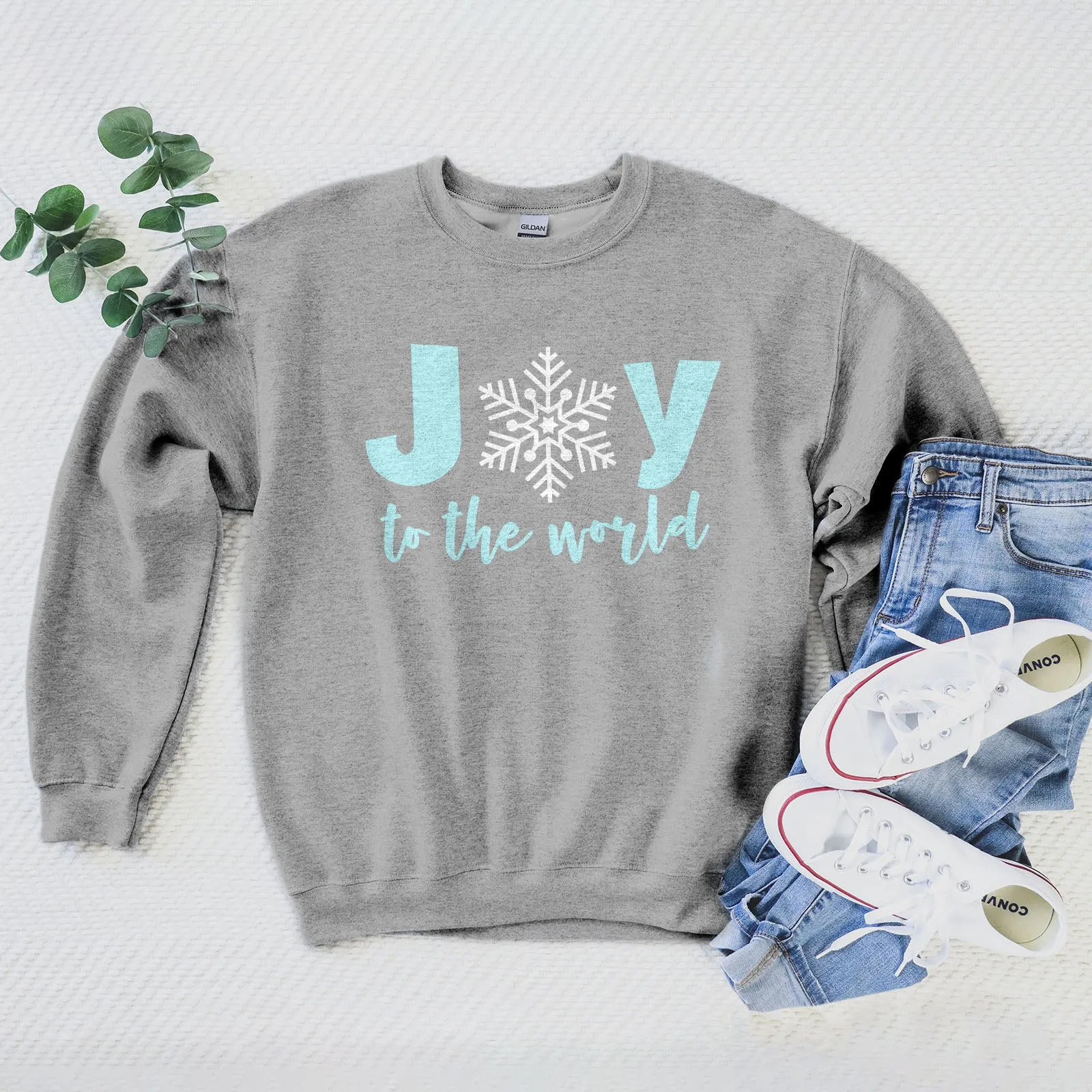 Joy to the World Snowflake Sweatshirt