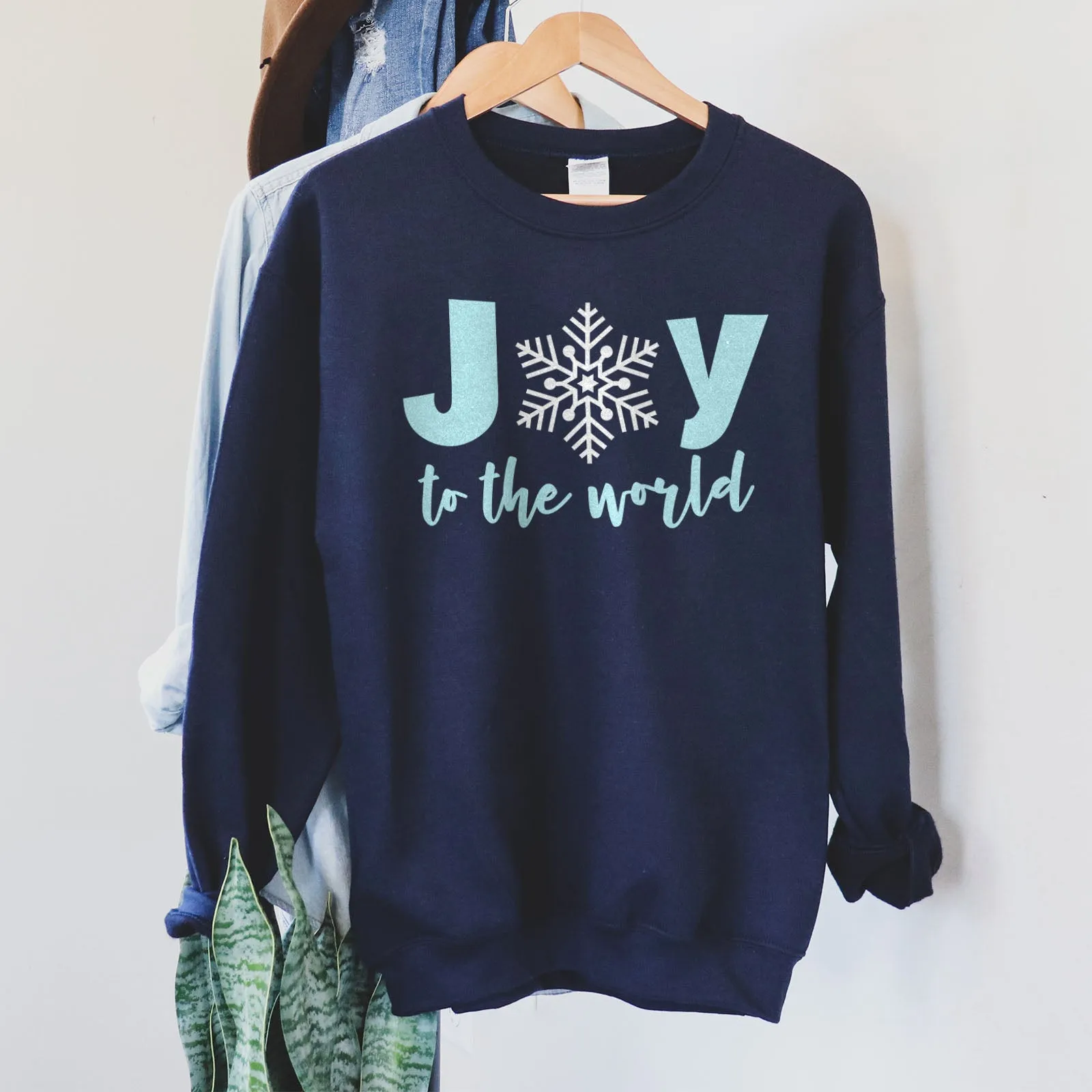 Joy to the World Snowflake Sweatshirt
