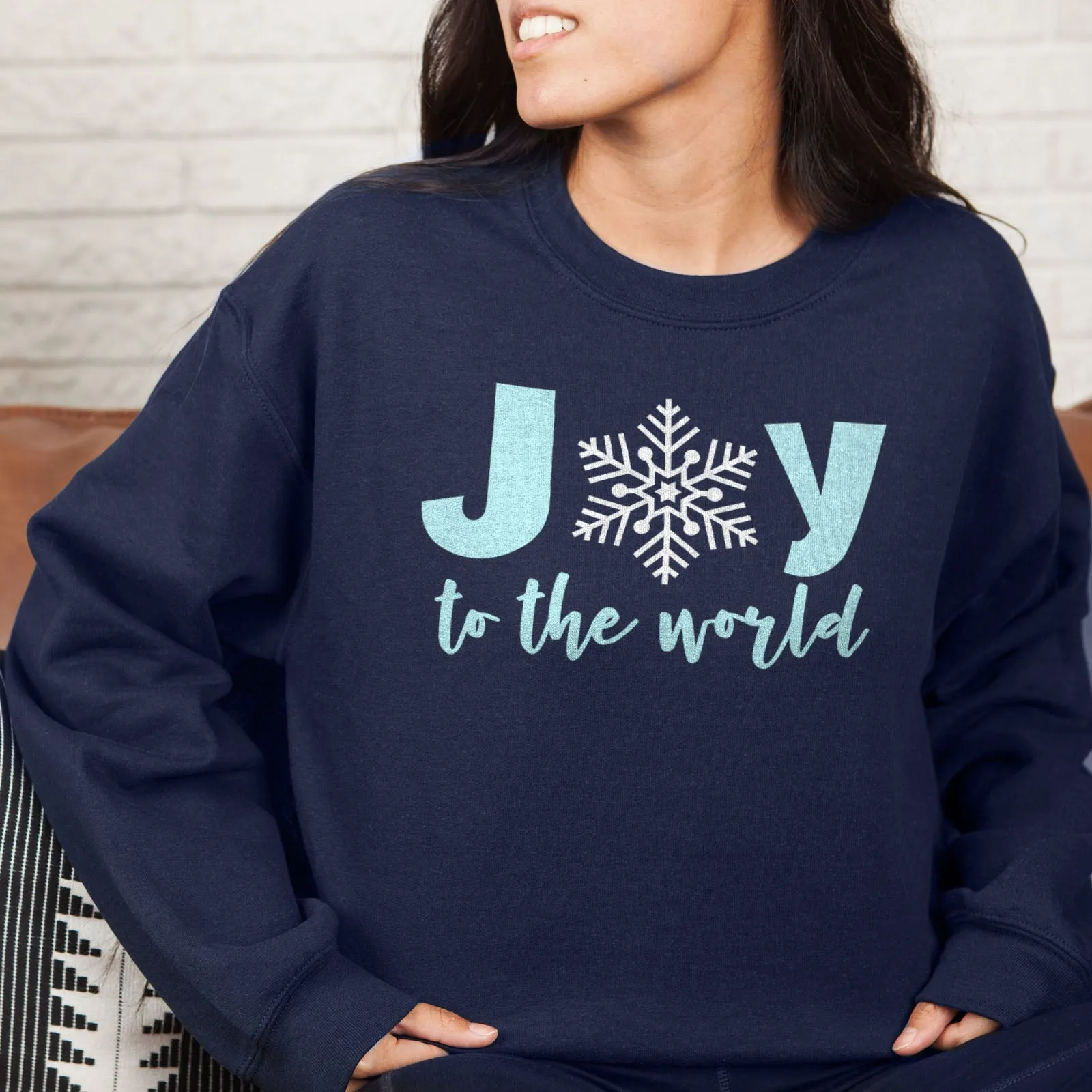 Joy to the World Snowflake Sweatshirt