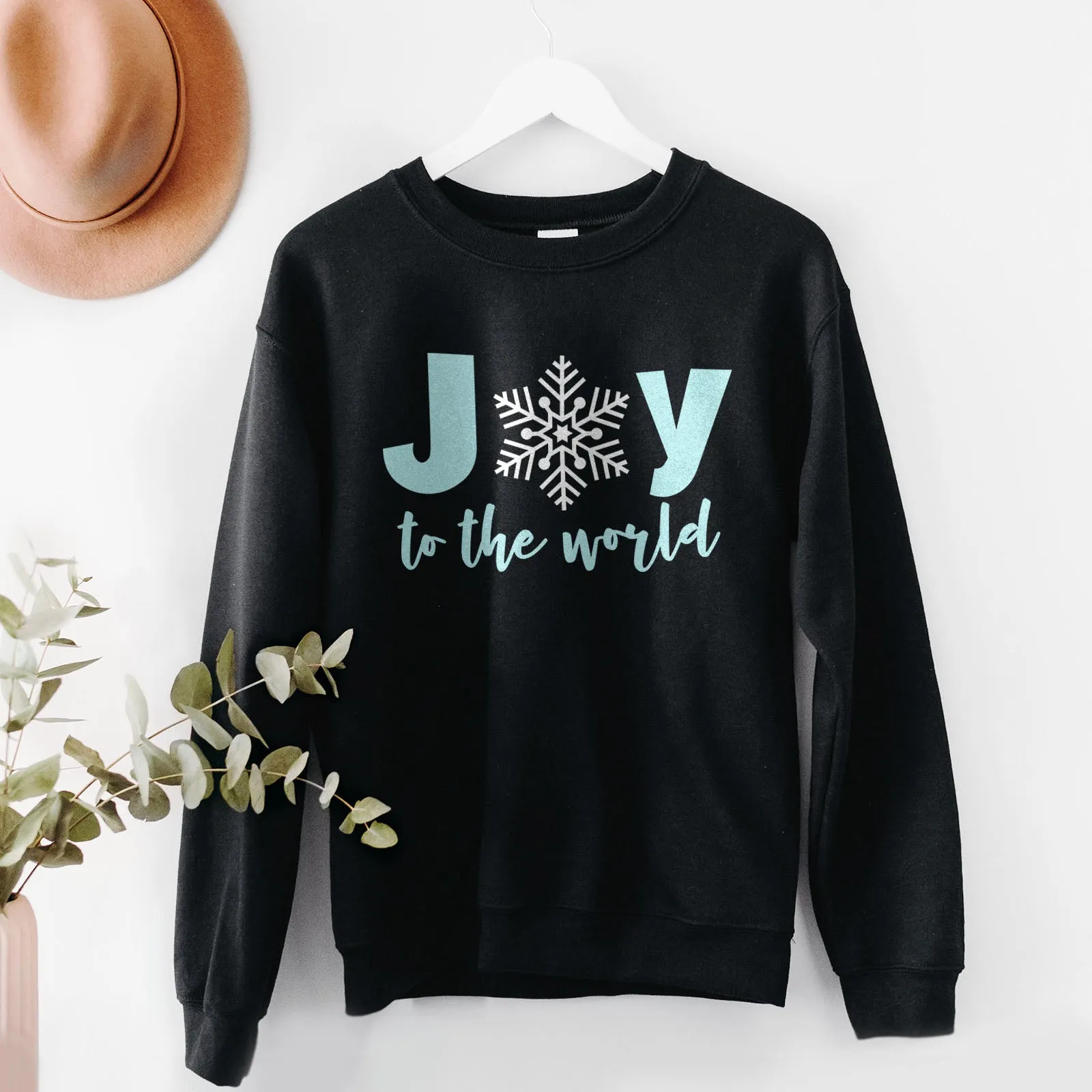 Joy to the World Snowflake Sweatshirt