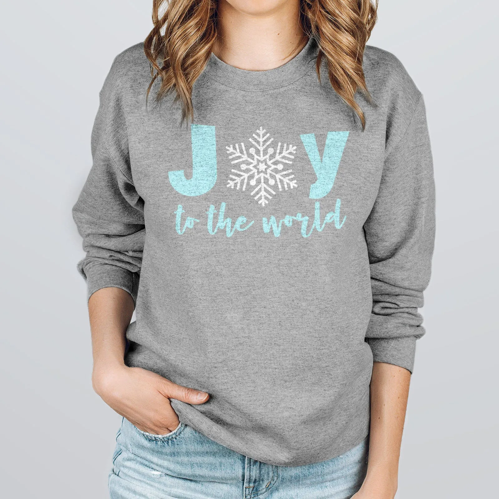 Joy to the World Snowflake Sweatshirt