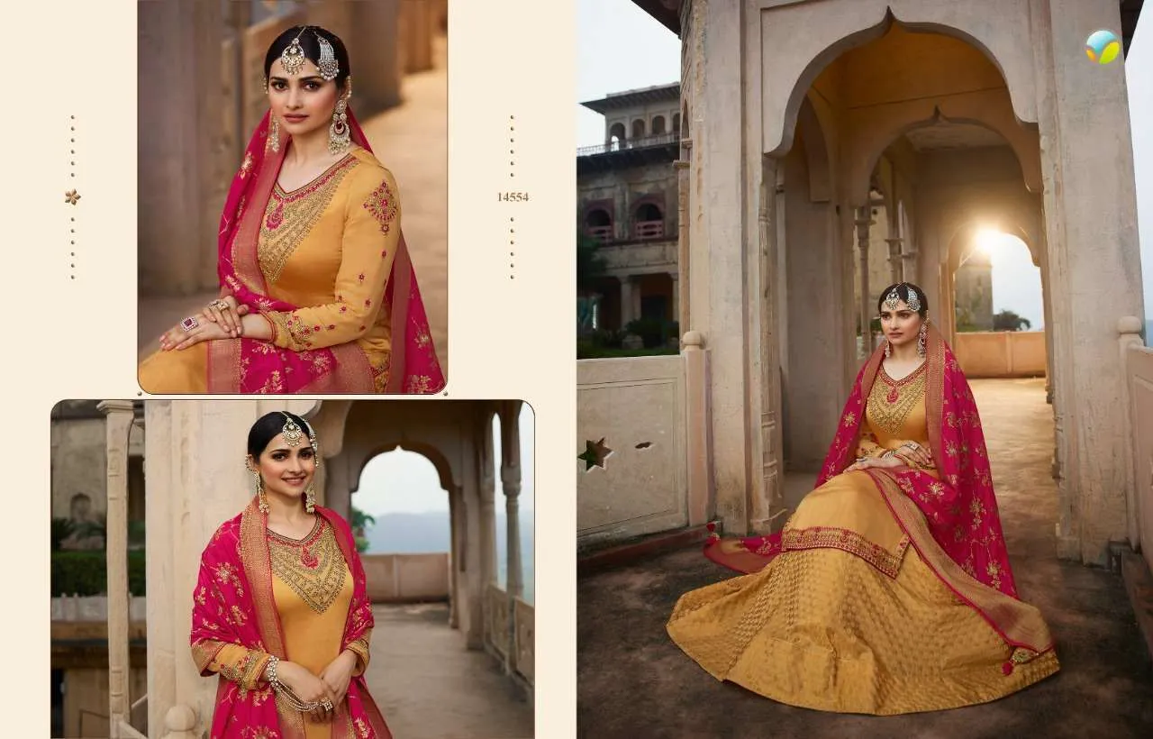 KASEESH BENCHMARK VOL-2 BY VINAY FASHION 14551 TO 14558 SERIES BEAUTIFUL STYLISH FULL STITCHED SUITS