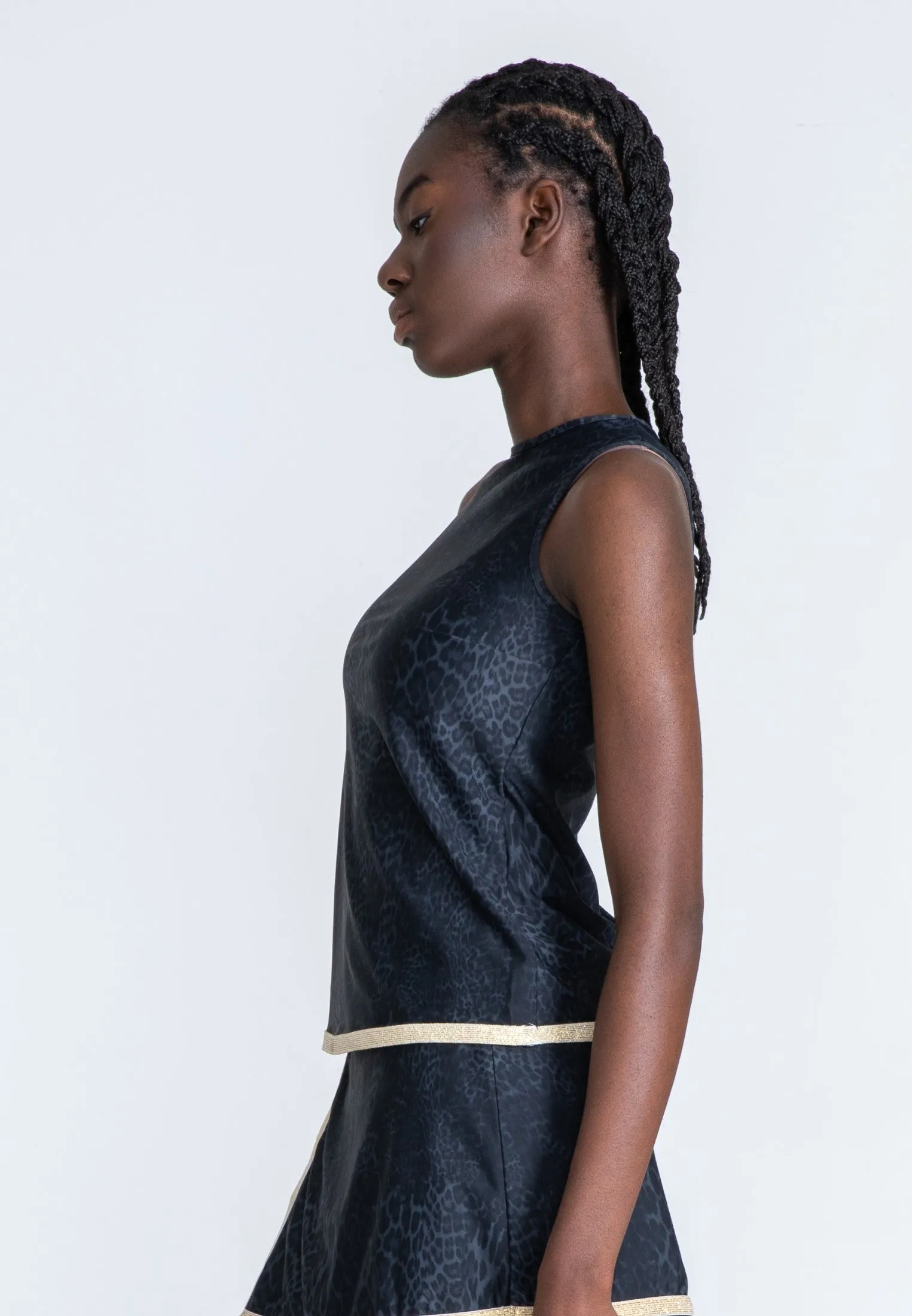 La Luna Sport Top Gold - Grey Leo