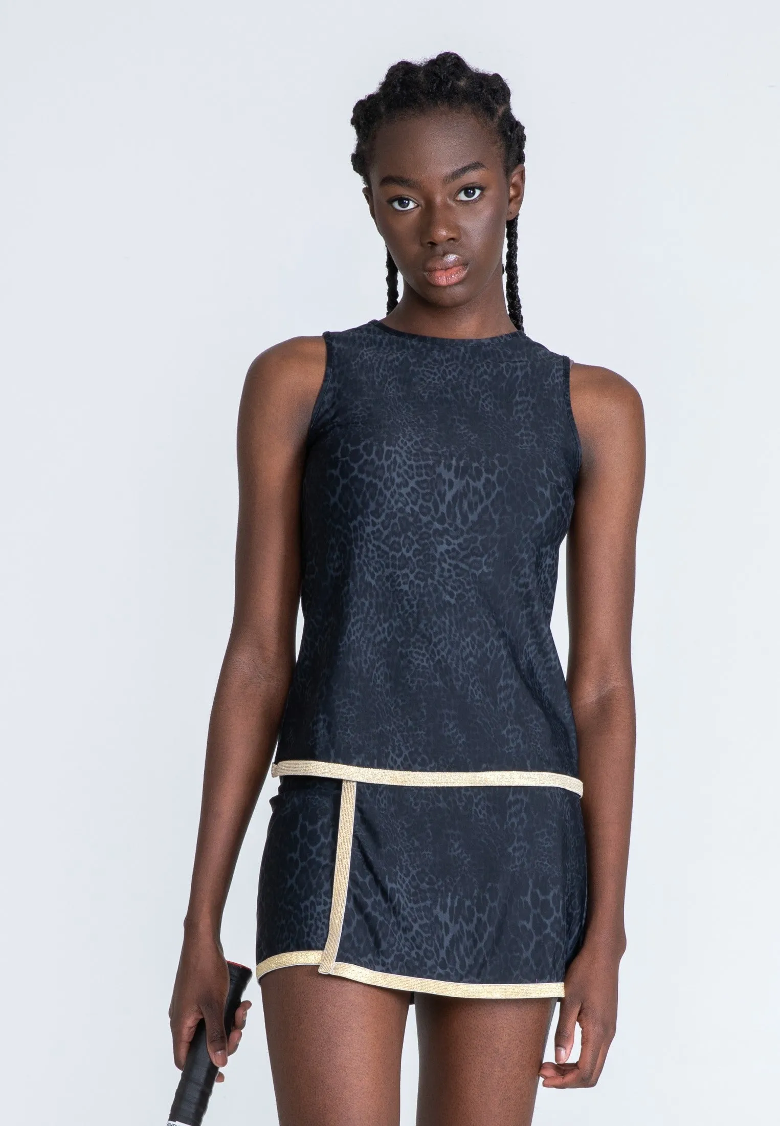 La Luna Sport Top Gold - Grey Leo