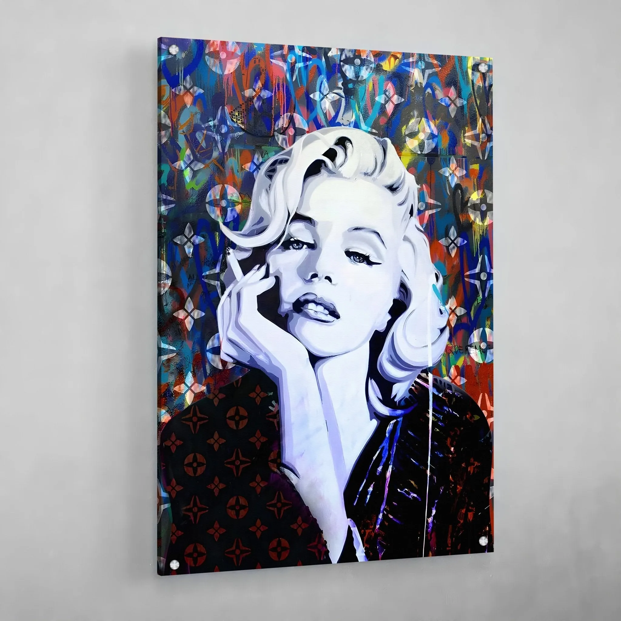 Marilyn Monroe Graffiti Wall Art