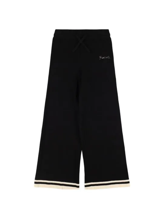 Marni Junior   Cotton &amp; cashmere knit pants 