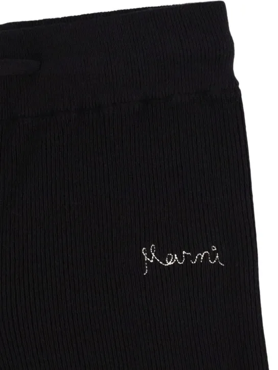 Marni Junior   Cotton &amp; cashmere knit pants 