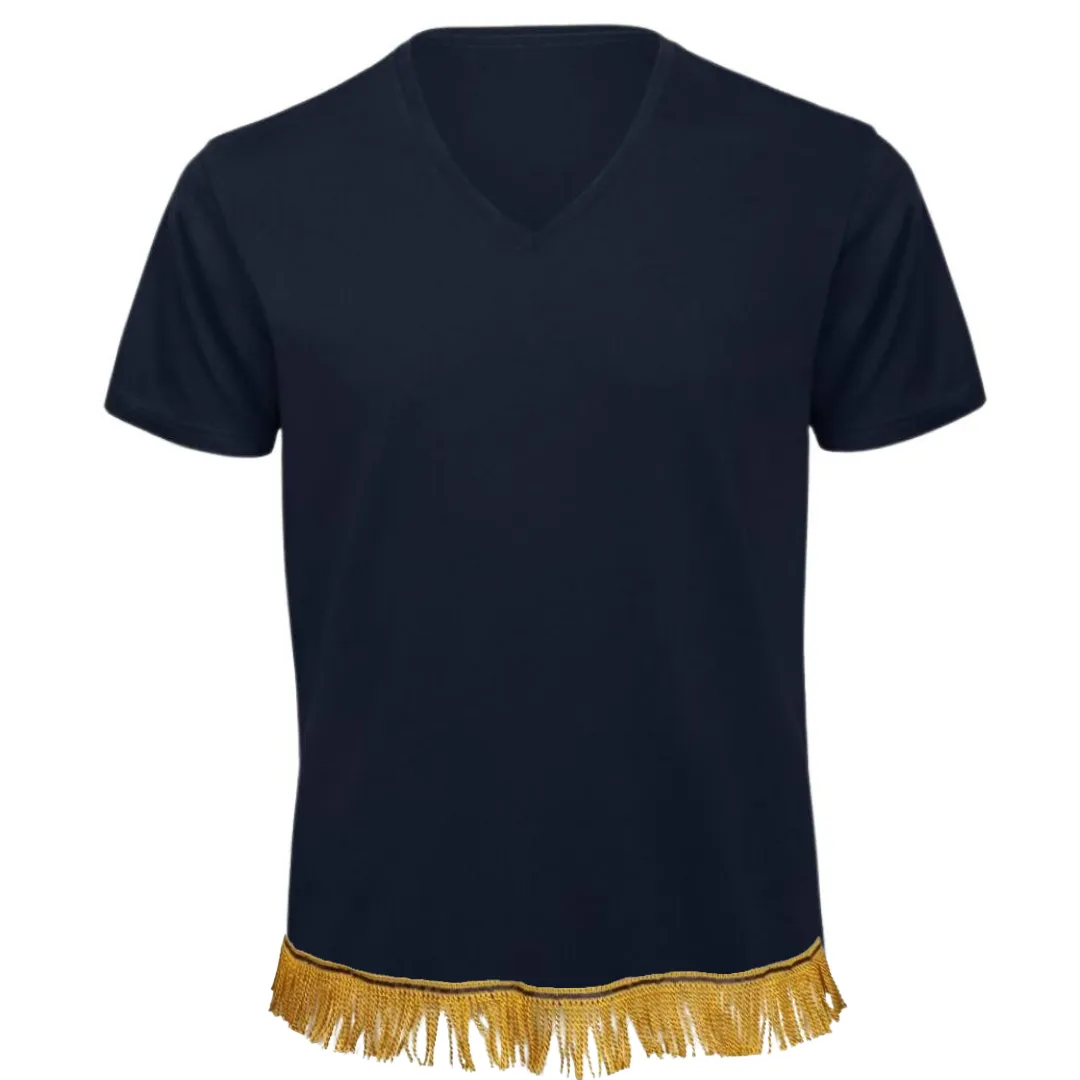 Men's Fringed V-Neck  T-Shirt Bundle