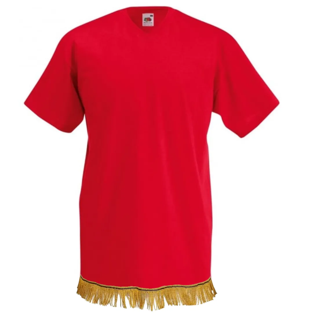 Men's Fringed V-Neck  T-Shirt Bundle